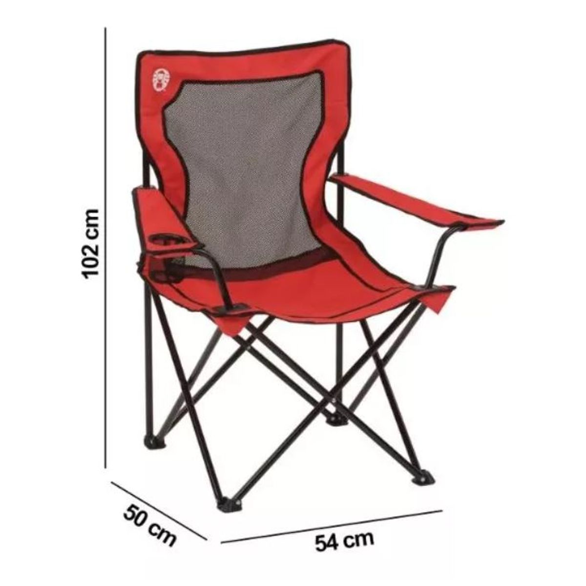 COLEMAN - Silla De Camping Quad Cooler Roja Coleman