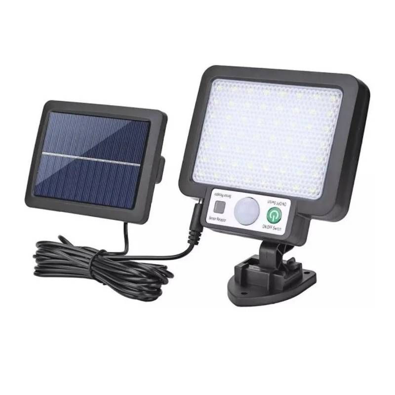 GENERICO - Lámpara 56 Led Solar Con Sensor De Movimiento