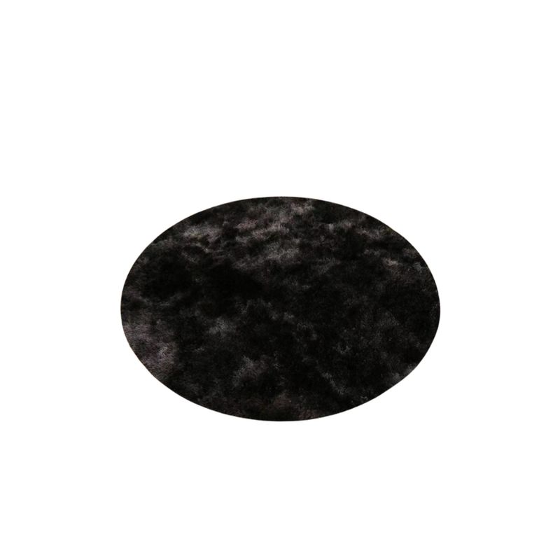 GENERICO - Alfombras Peludas Redondas Tipo Shaggy Para Living De 150cm