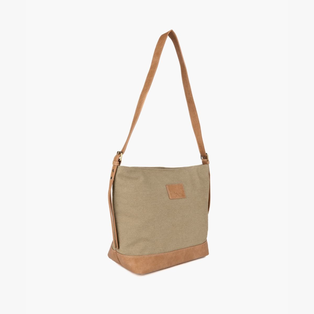 LOUNGE - Cartera Bandolera Mujer Cruzada Canvas Verde