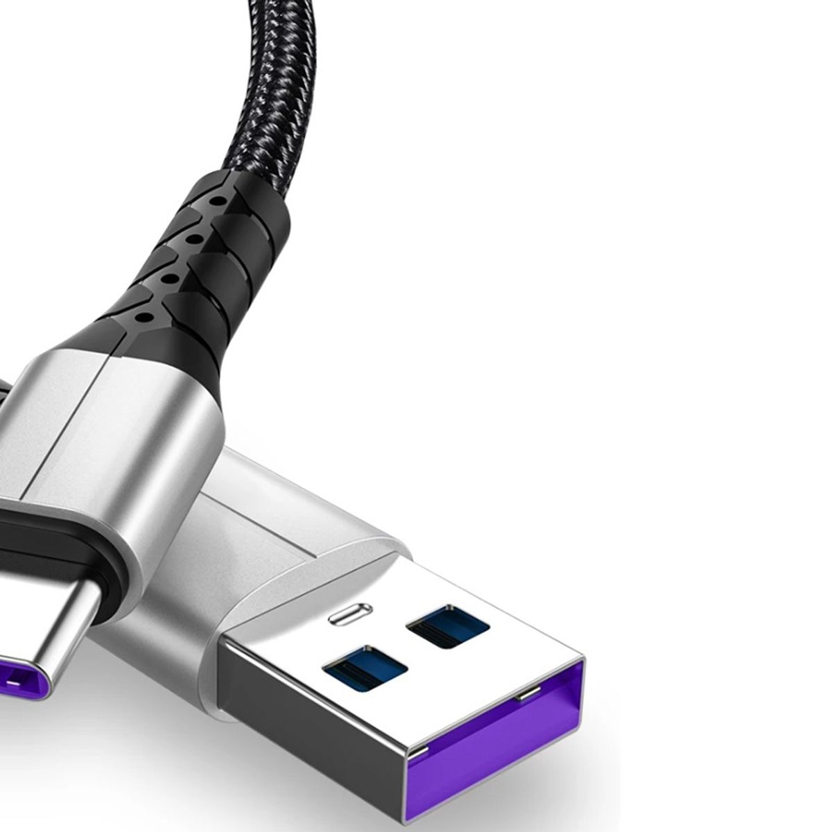 GENERICO - Cable Usb Tipo C Carga Rápida 40w 5a Trenzado Y Reforzado