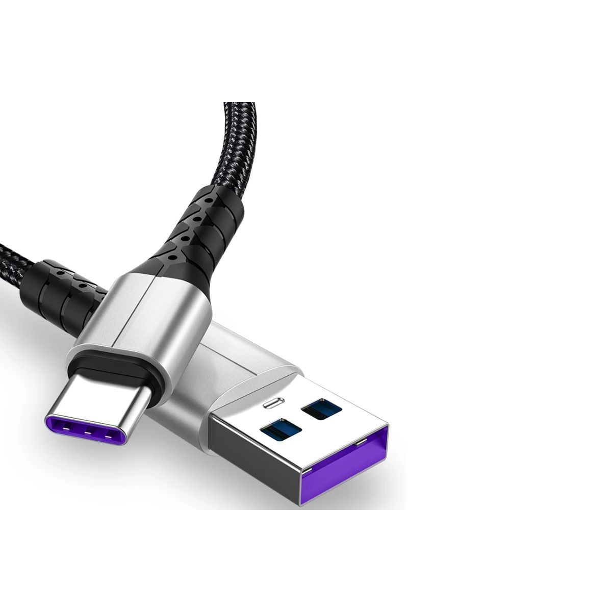 GENERICO - Cable Usb Tipo C Carga Rápida 40w 5a Trenzado Y Reforzado