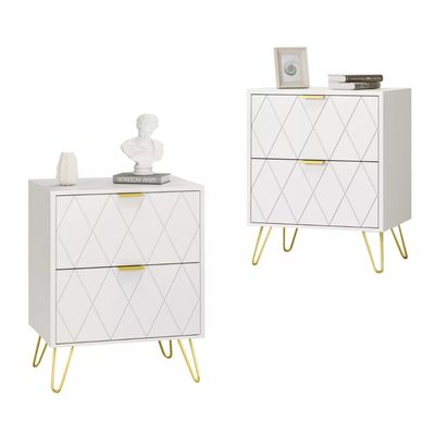 Imagen 2 del producto Velador Con Cajones Diseño Norte Americano 35x26x48cm