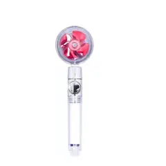 GENERICO - Eco Ducha Cabezal Ducha Teléfono Turbina Aumenta Presión Rojo