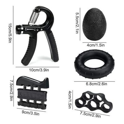 Imagen 2 del producto Hand Grip Ajustable Set 5 Piezas Negro
