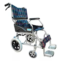 GENERICO - Silla De Ruedas Paseo Y Traslado Freno Doble De Aluminio