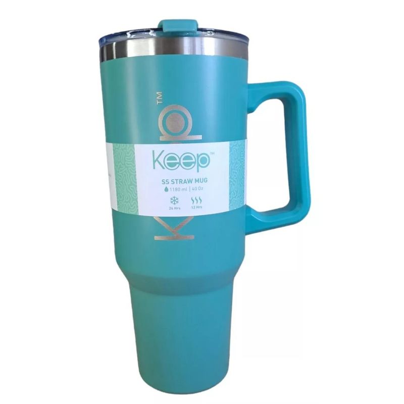 KEEP - Mug Taza Vaso Termico 1180 Ml Turquesa Keep