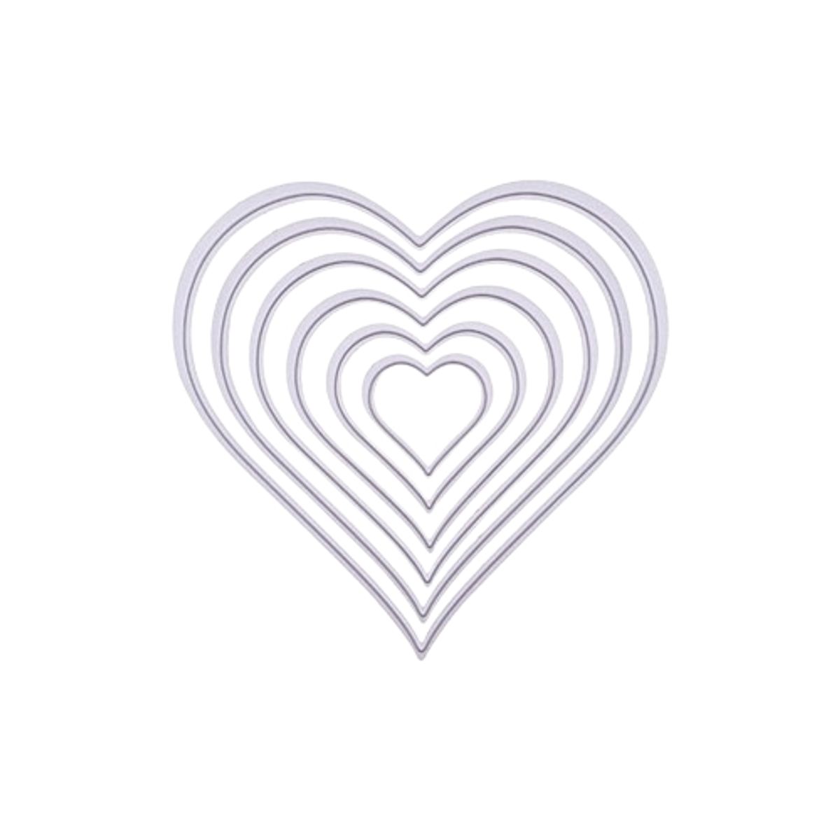 CREATIVE - TROQUEL CORTE CORAZÓN 6 DISEÑOS