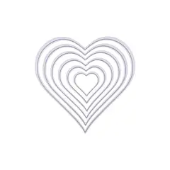 CREATIVE - TROQUEL CORTE CORAZÓN 6 DISEÑOS