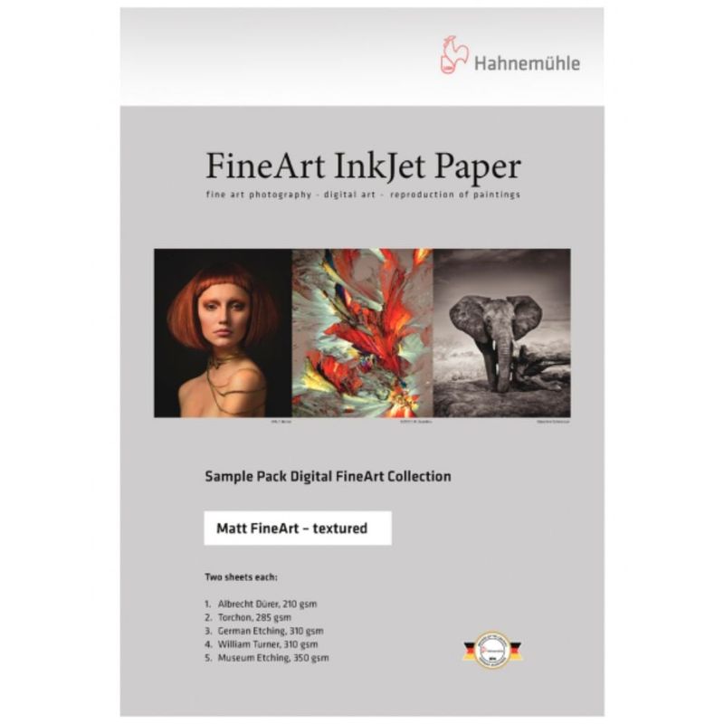 HAHNEMUHLE - Paquete De Muestra Hahnemuhle Matt FineArt Textured A4