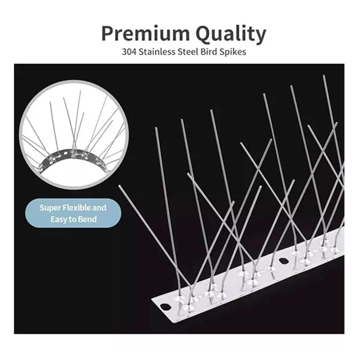 OFERTABKN - Pack 10 Púas Repelentes Palomas Anti Aves Ahuyentador Metalico