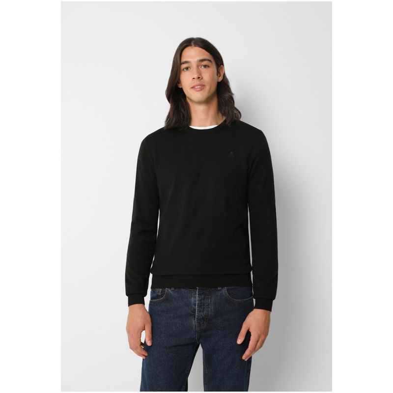 SCALPERS - Sweater Cuello Redondo Calavera Black.