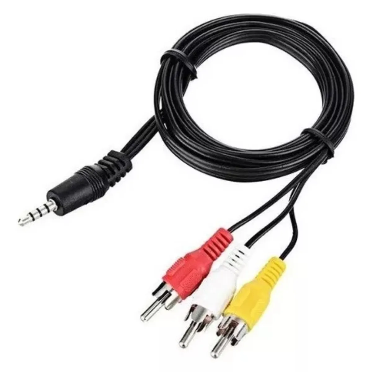 OEM - Cable Auxiliar RCA Aux 3.5mm De Audio Y Video 1metro