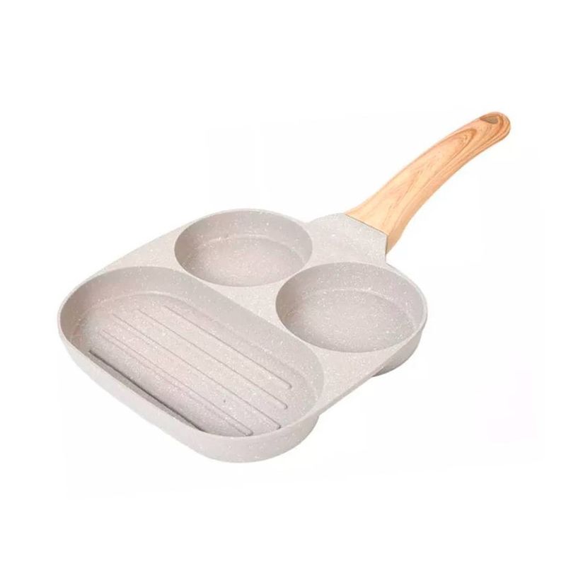 GENERICO - SARTEN ECO FRIENDLY ANTIADHERENTE CON 3 DIVISIONES