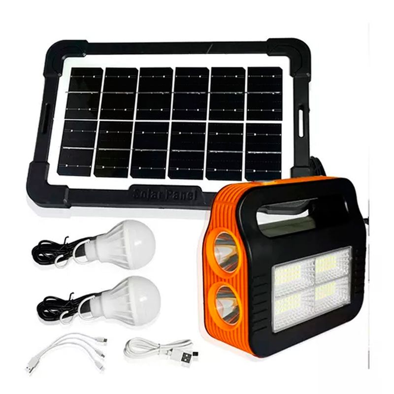 OFERTABKN - Kit Solar De Emergencia Camping Usb + 2 Ampolletas  BK-999B