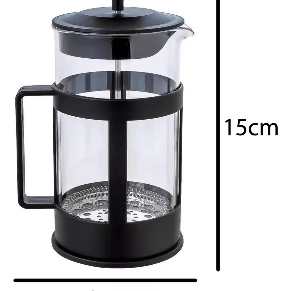 GENERICO - Prensa Francesa Cafetera Manual 600 Ml Color Negro