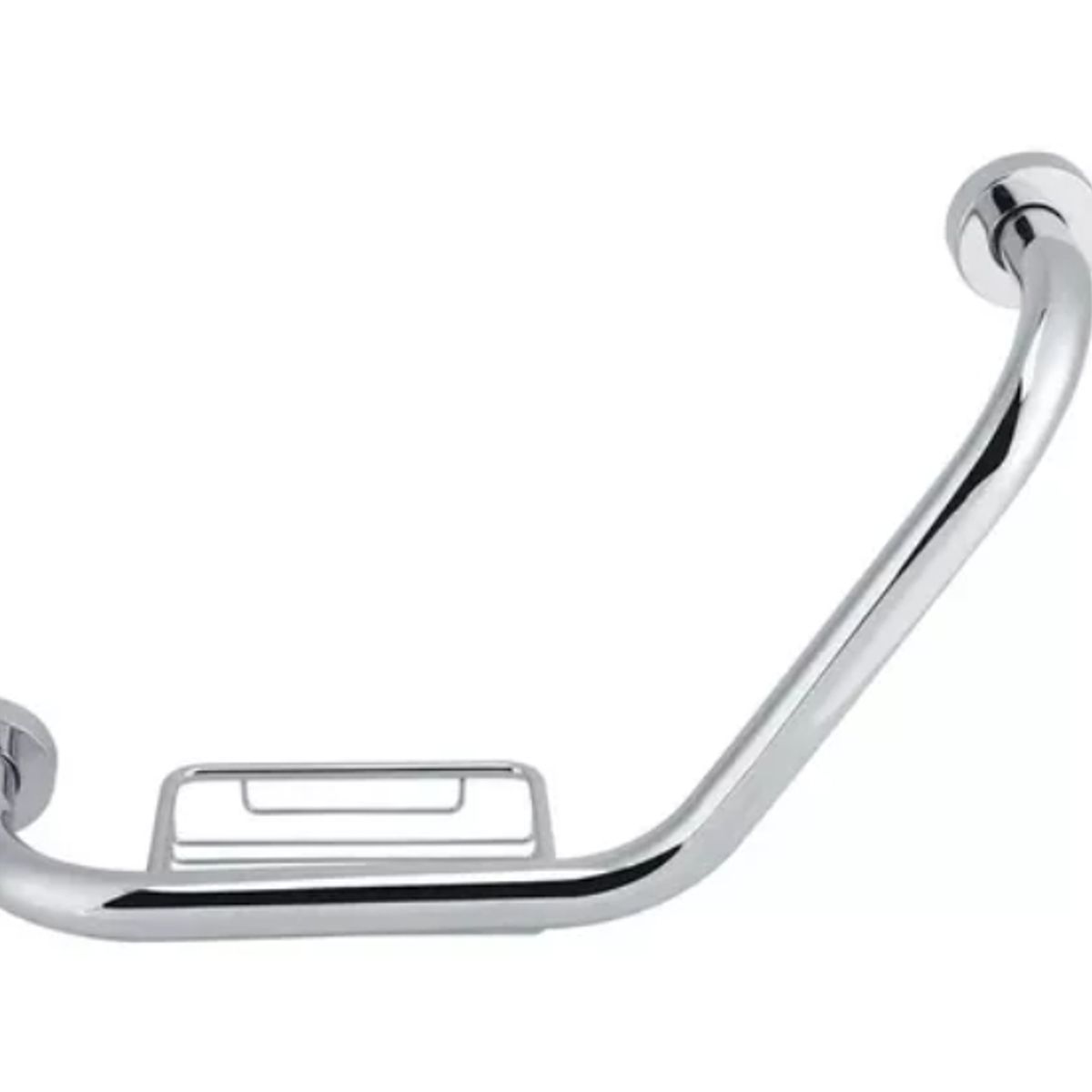 OFERTABKN - Agarradera 135° Barra Curva Derecha O Izquierda Con Jabonera