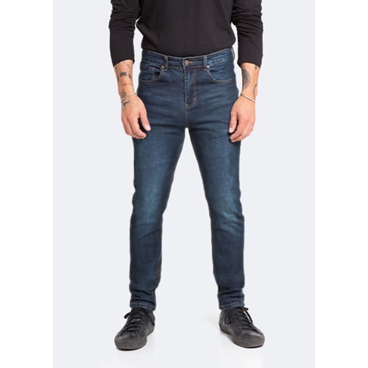 IDEM - Jeans Hombre Skinny Azul Focalizado Suave