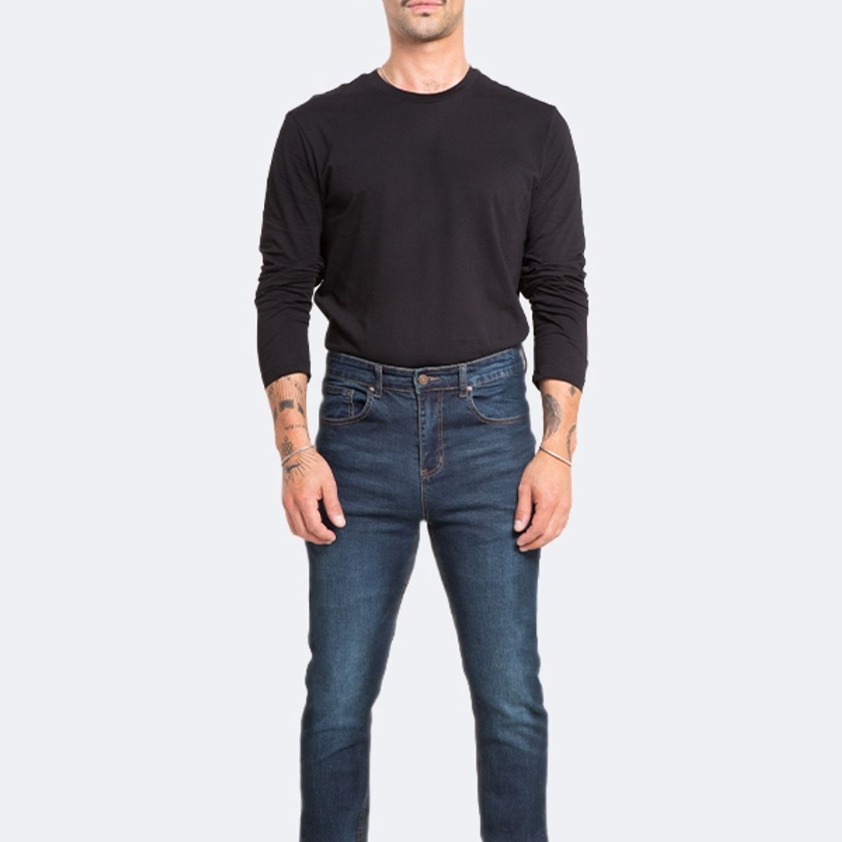 IDEM - Jeans Hombre Skinny Azul Focalizado Suave
