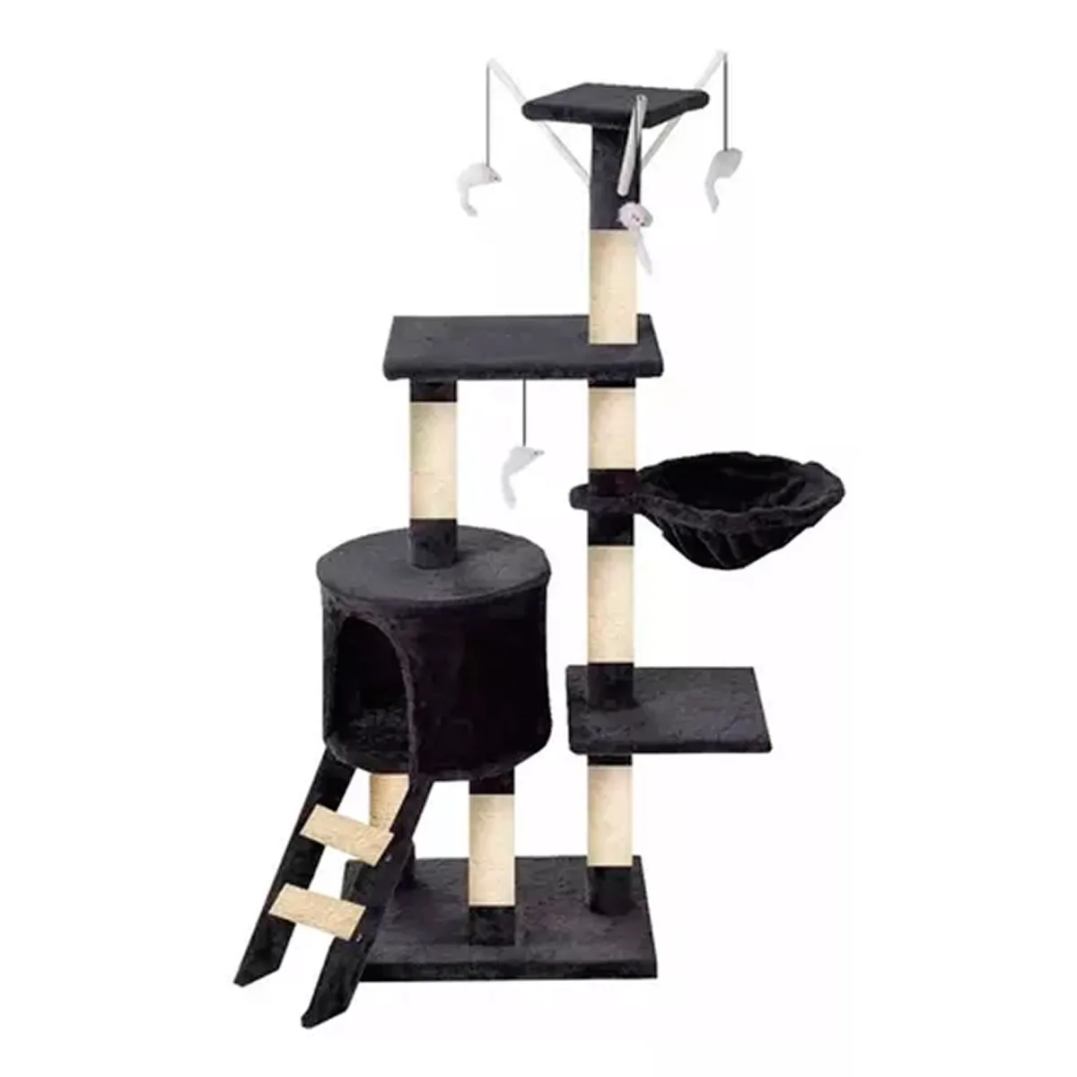OFERTABKN - Rascador Tipo Árbol Para Gatos - 5 Niveles Interactivo 139cm