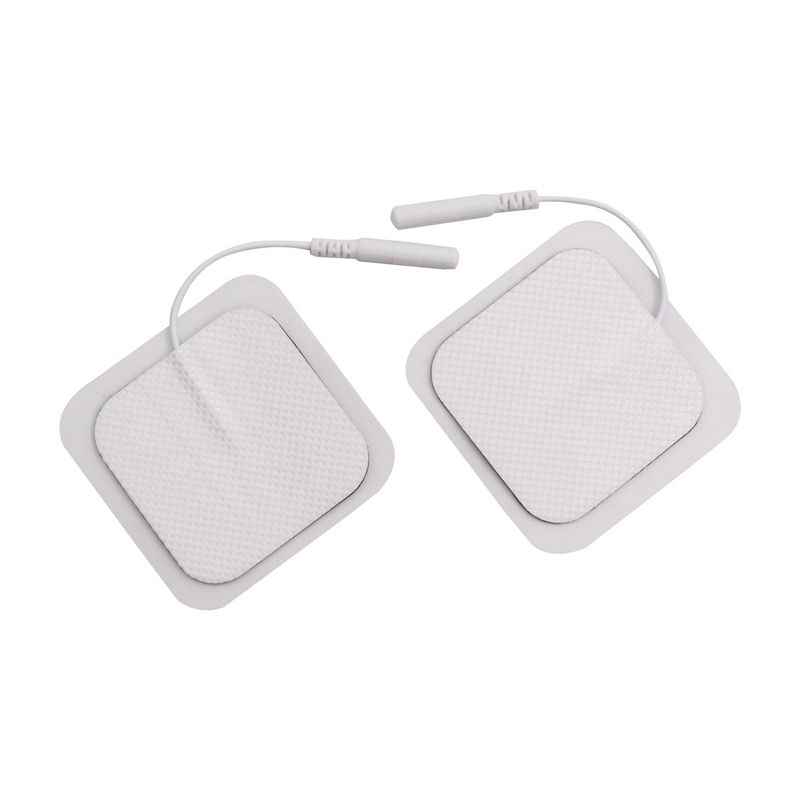 COSMETICAVAL - Par electrodos de repuestos TENS y EMS 5x5 cable almohadilla
