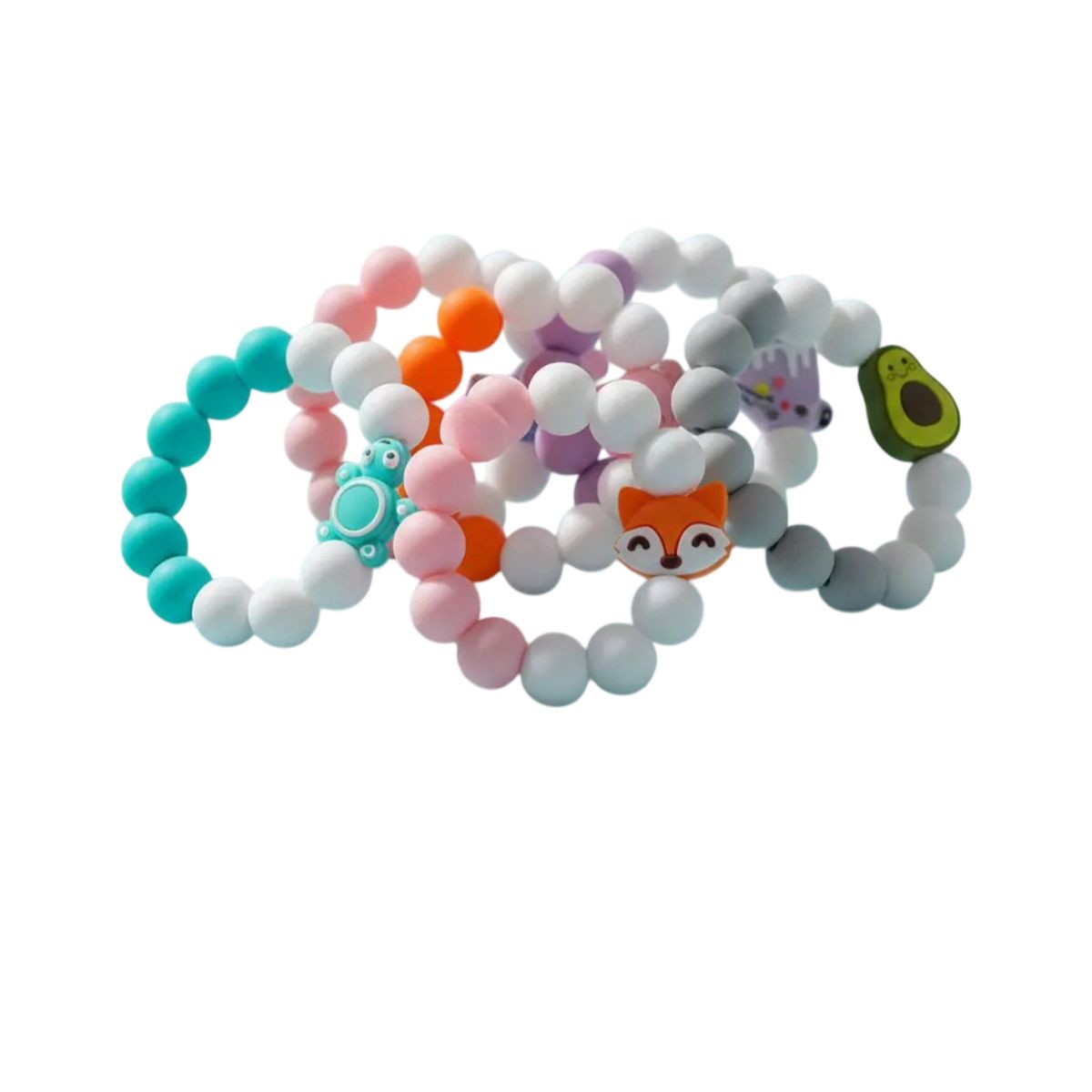 GENERICO - Pulsera De Dentición De Silicona Con Sonajero 2 En 1