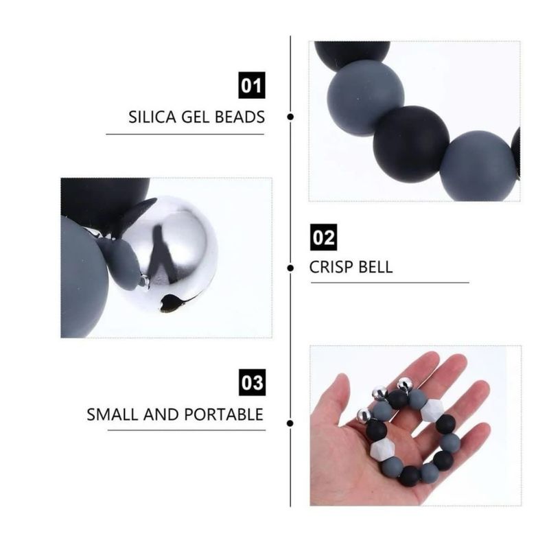 GENERICO - Pulsera De Dentición De Silicona Con Sonajero 2 En 1