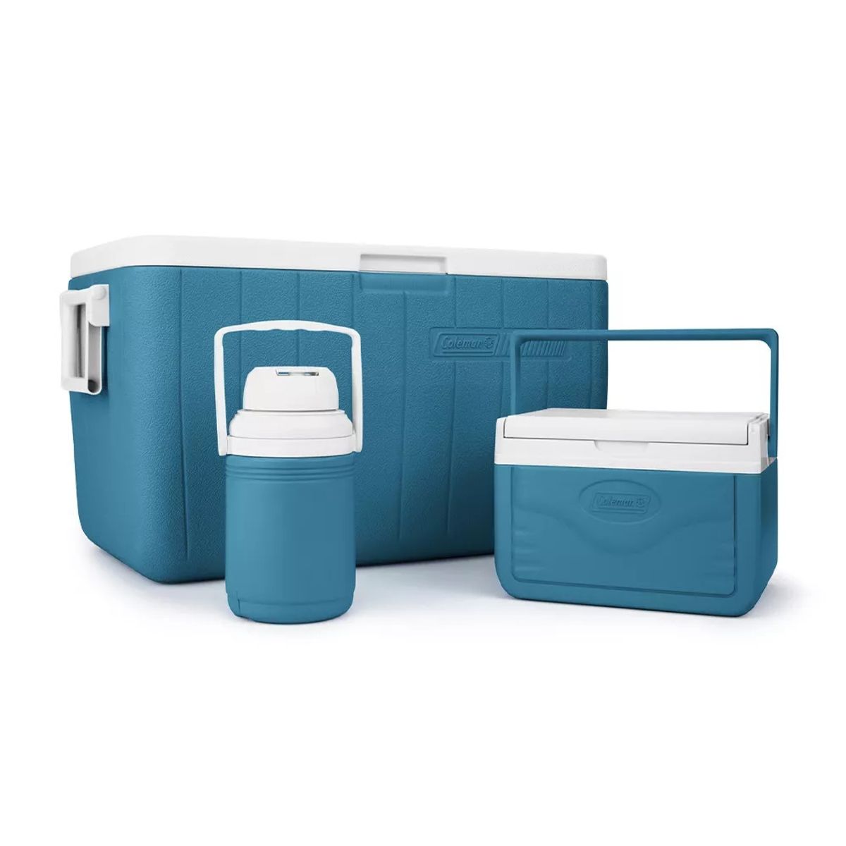 GENERICO - Combo Cooler Hielera Termo Chiller Ocean Coleman 3 Piezas