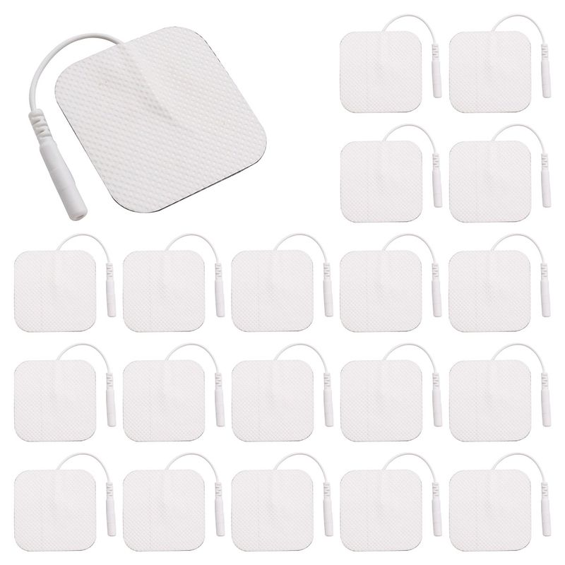 COSMETICAVAL - Pack 20 unid electrodos de repuestos TENS y EMS 5x5cm
