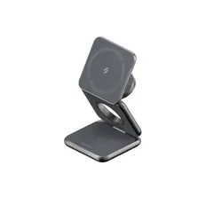 ADAM ELEMENTS - Cargador plegable de viaje 3-1 aluminio Negro