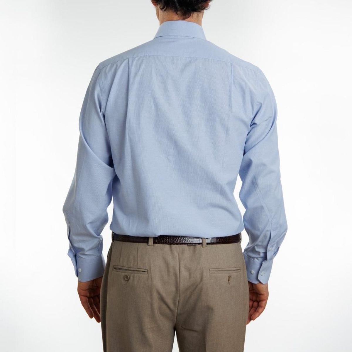 VANDINE - Camisa Etiqueta Roja Text Mil Rayas celeste I24-1 VANDINE