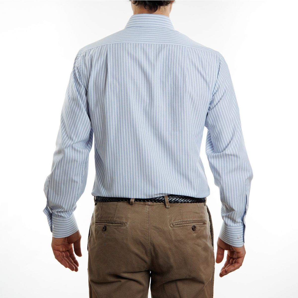 VANDINE - Camisa Etiqueta Roja Doble Lineas Celeste I24-1 VANDINE