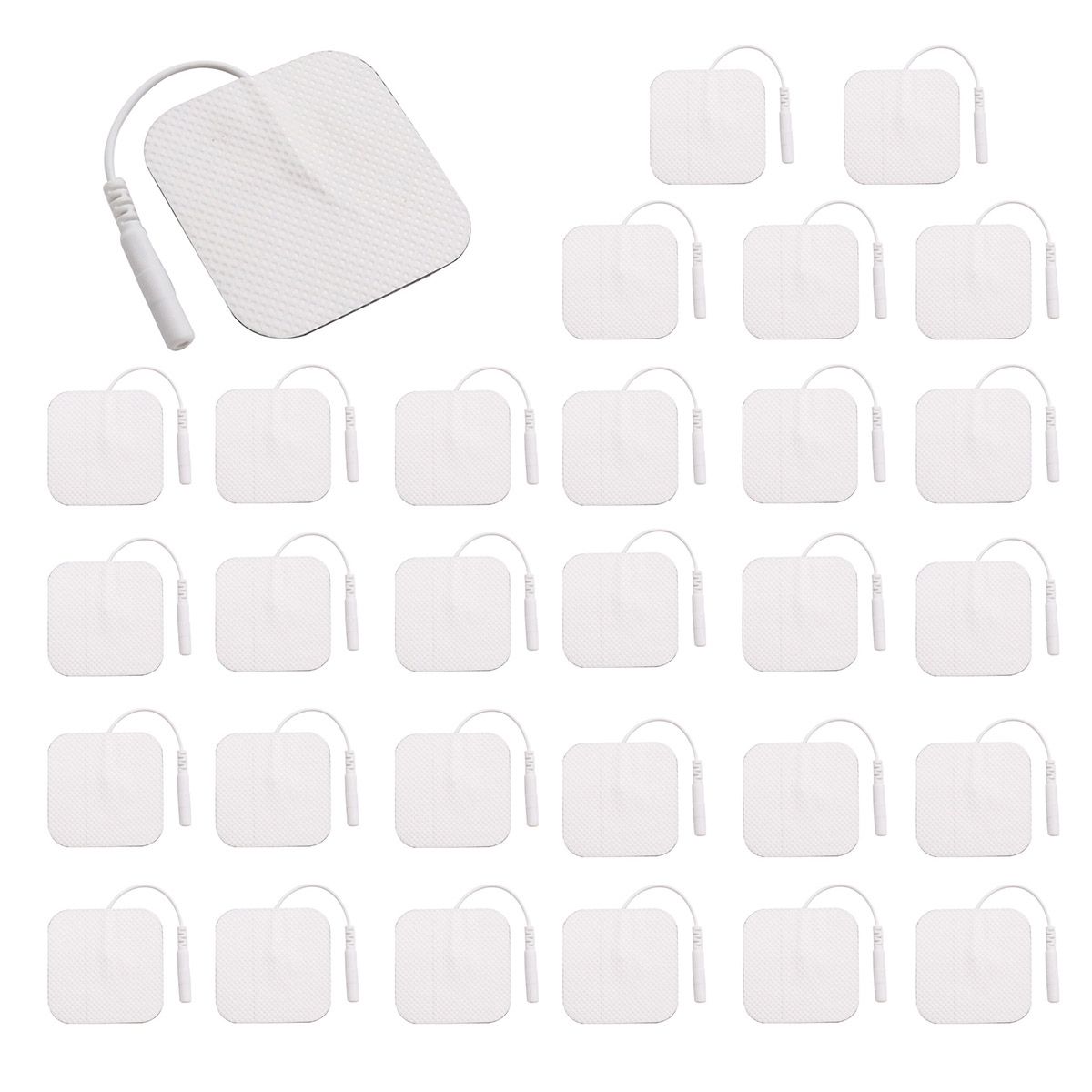 COSMETICAVAL - Pack 30 unid electrodos de repuestos TENS y EMS 5x5cm