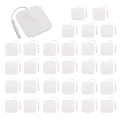 COSMETICAVAL - Pack 30 unid electrodos de repuestos TENS y EMS 5x5cm