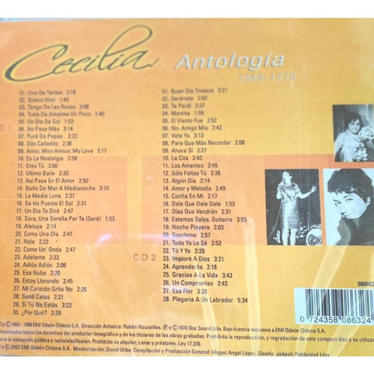 HITWAY MUSIC - CECILIA - ANTOLOGIA (2CD) - CD HITWAY MUSIC