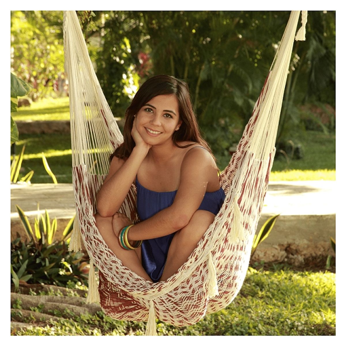 HAMAY - Silla Hamaca Colgante Burdeo- HAND MADE 150 kg