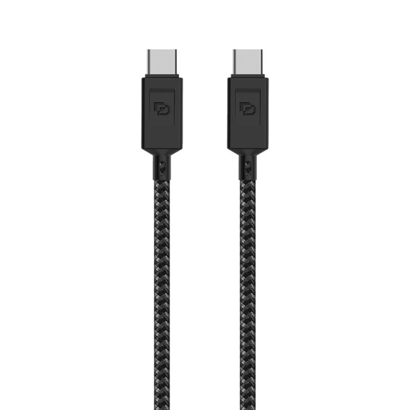 DUSTED - Cable USB-C a USB-C, USB 3.2, 1.5 Mt Rugged Dusted Negro
