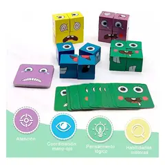 GENERICO - Juego Expresión Cubo De Rubik Para Niños De Cambia Cara
