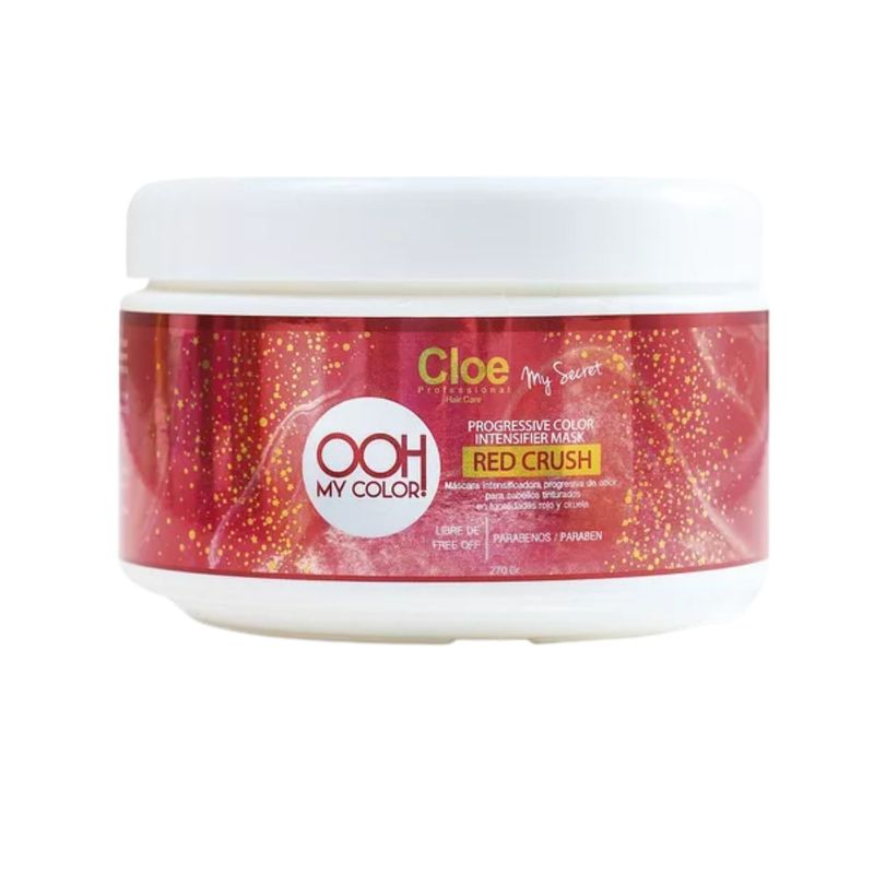 CLOE - Mascara Cloe Red Crush Ooh My Color 270gr Matizadora de Cabello Rojo