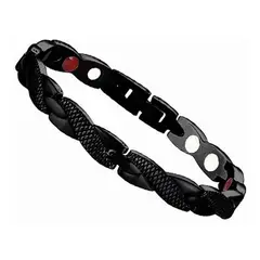 GENERICO - Pulsera Magnetica Iman Terapia Acero Quirurgico Color Negro