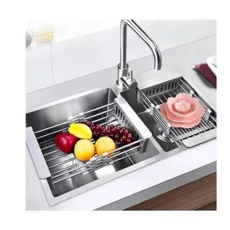 GENERICO - Canasta Extensible Lavaplatos Escurridor de Alimentos  SG105397