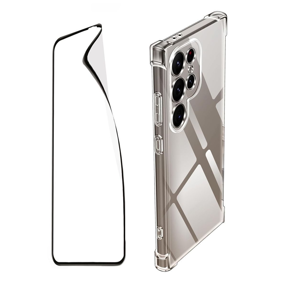 GENERICO - Kit Carcasa Para Samsung S24 Ultra Antigolpes  Lamina de Hidrogel