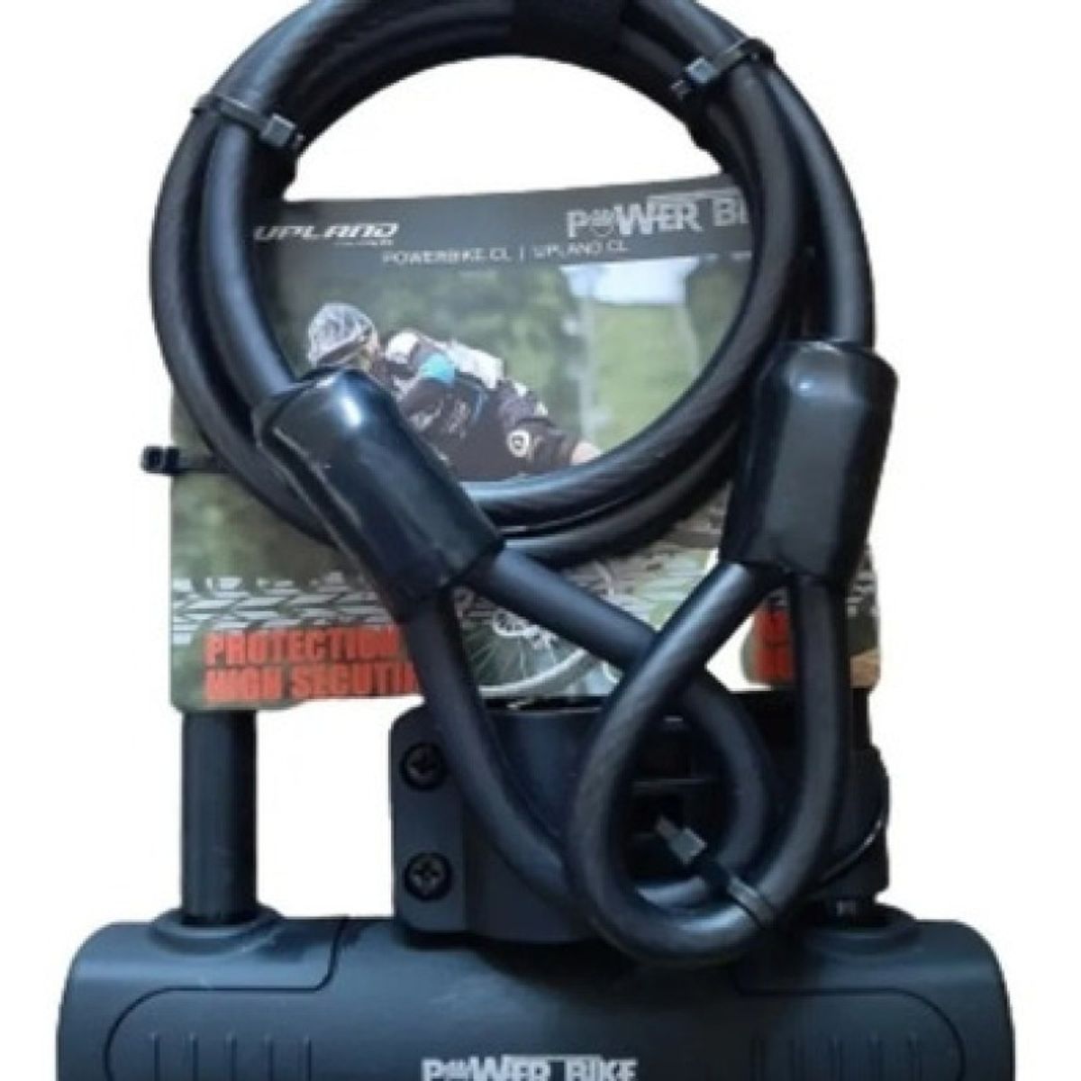 POWERBIKE - Candado Cobicicleta + Cable De Seguridad