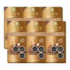 HEIDI - Pack 6 Tabletas De Chocolate Caramel Nuts Almonds 80g