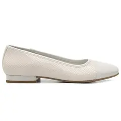 FLEXI - Ballerina Mujer Cuero Kirsten 119903 Blanco