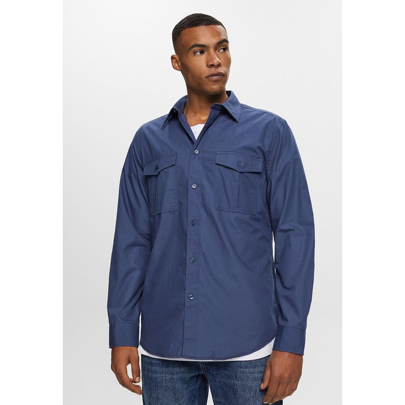 ESPRIT - Camisa Manga Larga Con Dos Bolsillos Hombre Esprit ESPRIT