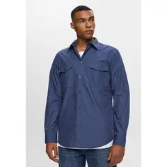 ESPRIT - Camisa Manga Larga Con Dos Bolsillos Hombre