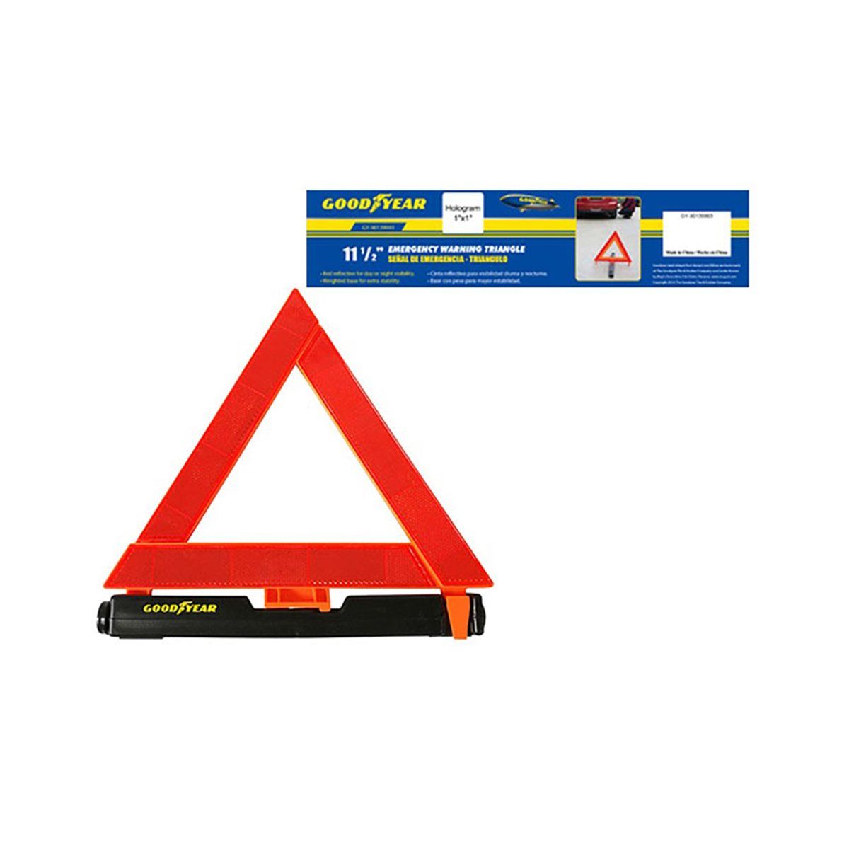 GOODYEAR - Triángulo de emergencia 11-1/2" Goodyear