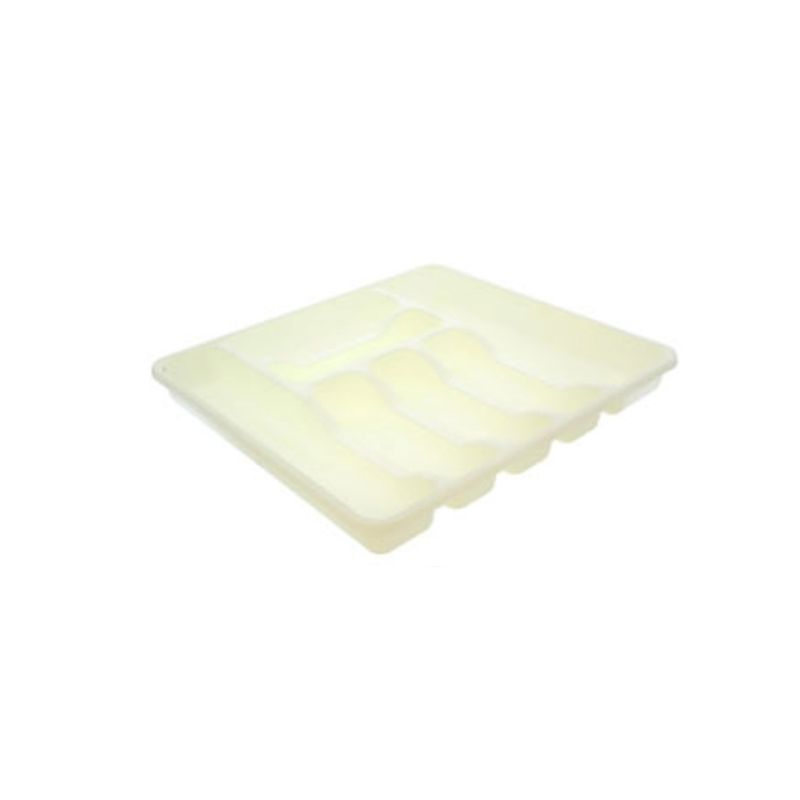 GENERICO - Organizador de Cubiertos Blanco 42.3x38.5x4.5CM