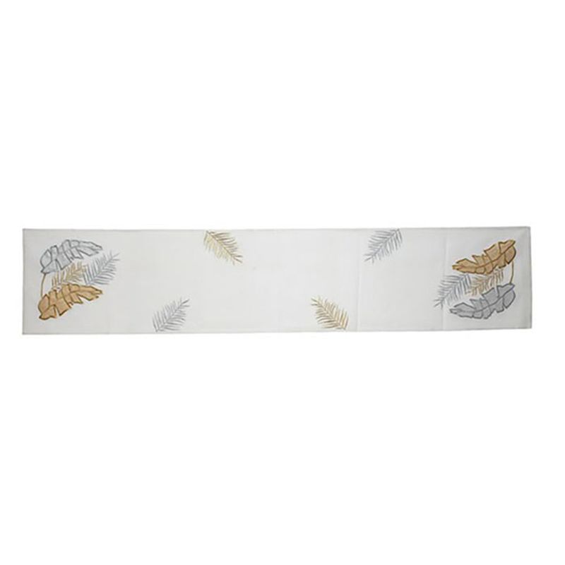 MIRO - Camino de mesa 33x1.75cm Dorado-Blanco-Plateado Miro